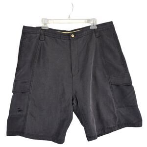 Joe Marlin Original Outfitters Men's 40 Black Cargo Shorts, Beachy Rayon Coastal